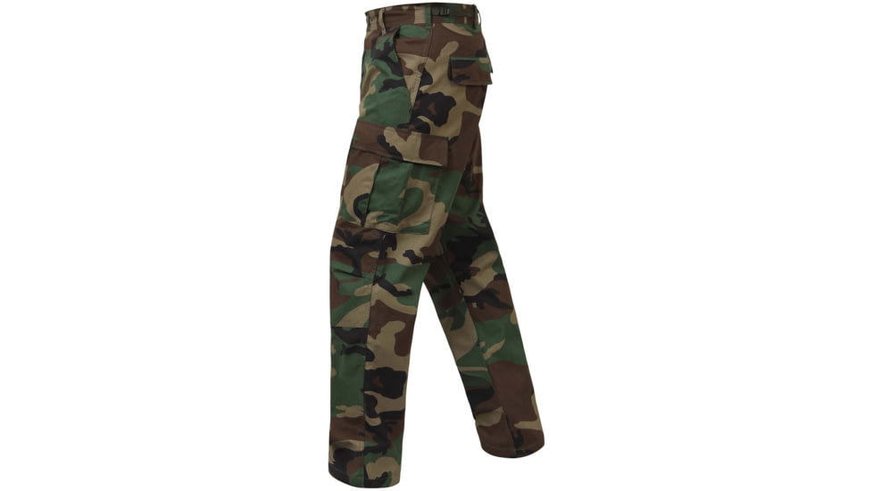 Rothco Rip-Stop BDU Pant, Woodland Camo, XS, 5947-XS