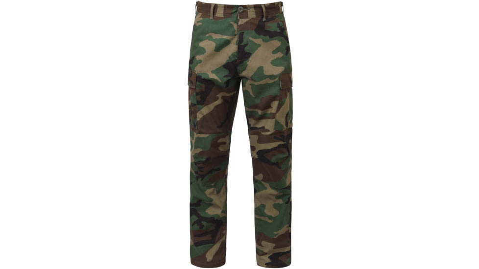 Rothco Rip-Stop BDU Pant, Woodland Camo, XS, 5947-XS