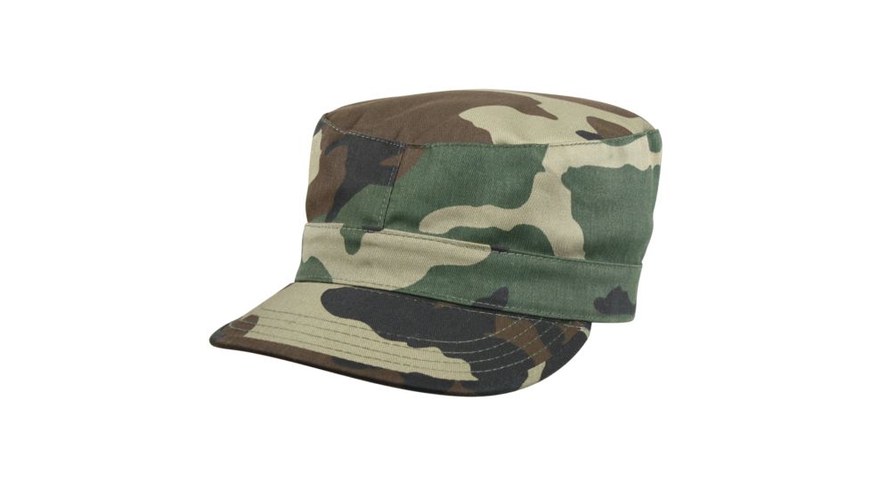 Rothco Rip-Stop Fatigue Caps, Woodland Camo, Small, 4513-WoodlandCamo-S