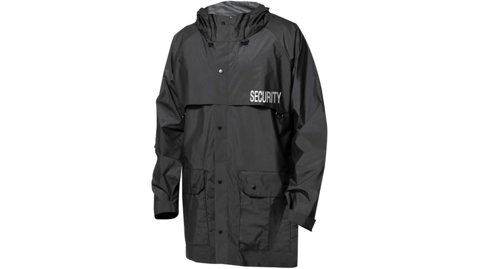 Rothco Security Nylon Rain Jacket - Mens, Black, 3XL, 2561-3XL