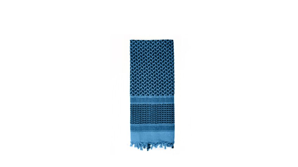 Rothco Shemagh Tactical Desert Scarf, Black/Blue, 8537-BlackBlue