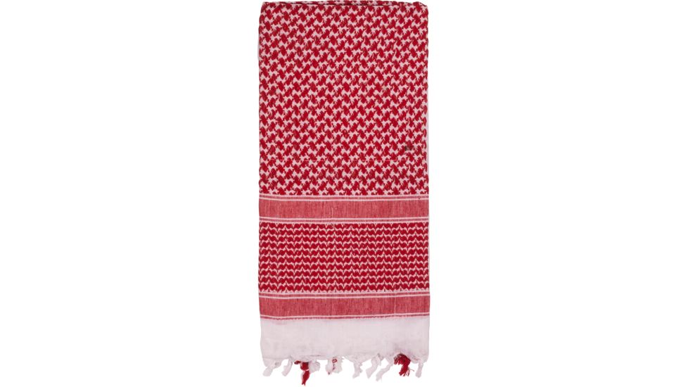 Rothco Shemagh Tactical Desert Scarf, Red/White, 8537-RedWhite