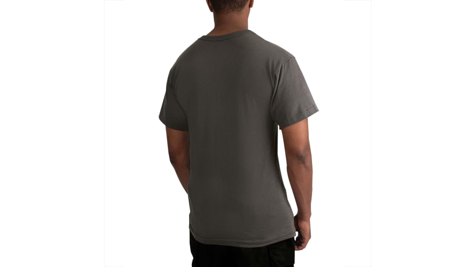 Rothco Solid Color Poly/Cotton Military T-Shirt - Mens, Charcoal Grey, Small, 67630-CharcoalGrey-S