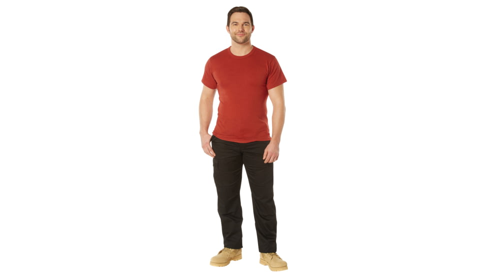 Rothco Solid Color Poly/Cotton Military T-Shirt - Mens, Extra Large, Heather Red, 66685-HeatherRed-XL