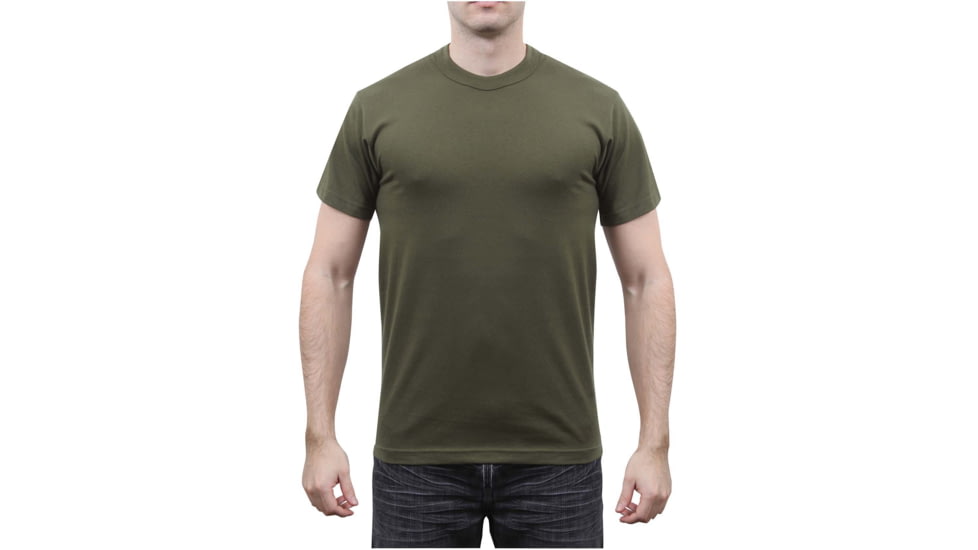 Rothco Solid Color Poly/Cotton Military T-Shirt, Olive Drab, Extra Small, 6979-OliveDrab-XS