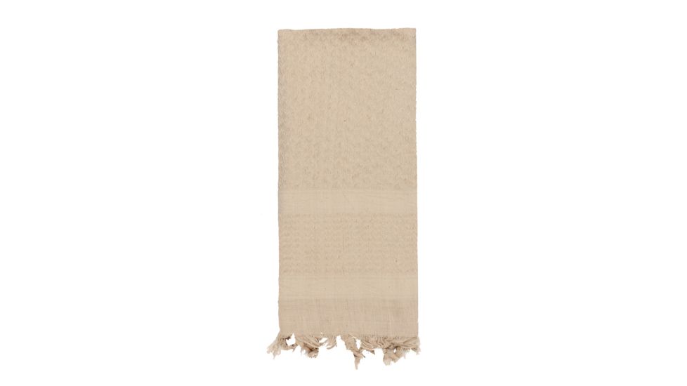 Rothco Solid Color Shemagh Tactical Desert Scarf, Tan, 8637-Tan