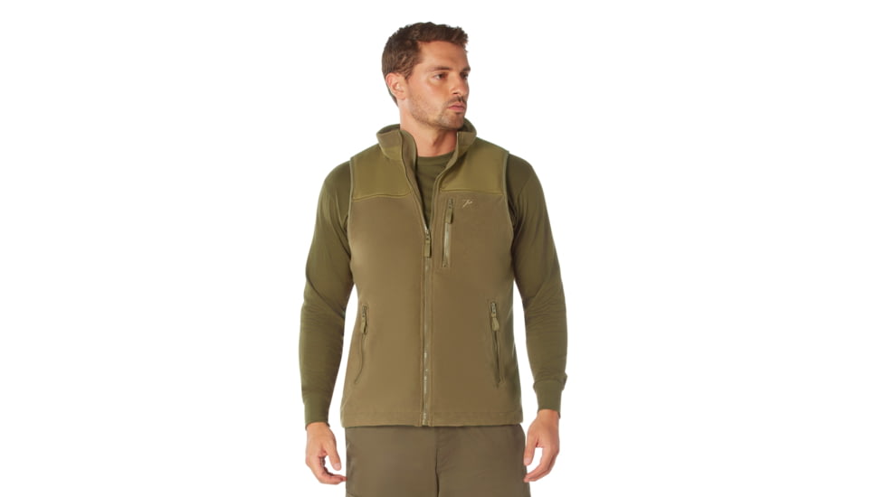 Rothco Spec Ops Tactical Fleece Vest, Coyote Brown, XL, 96770-CoyoteBrown-XL