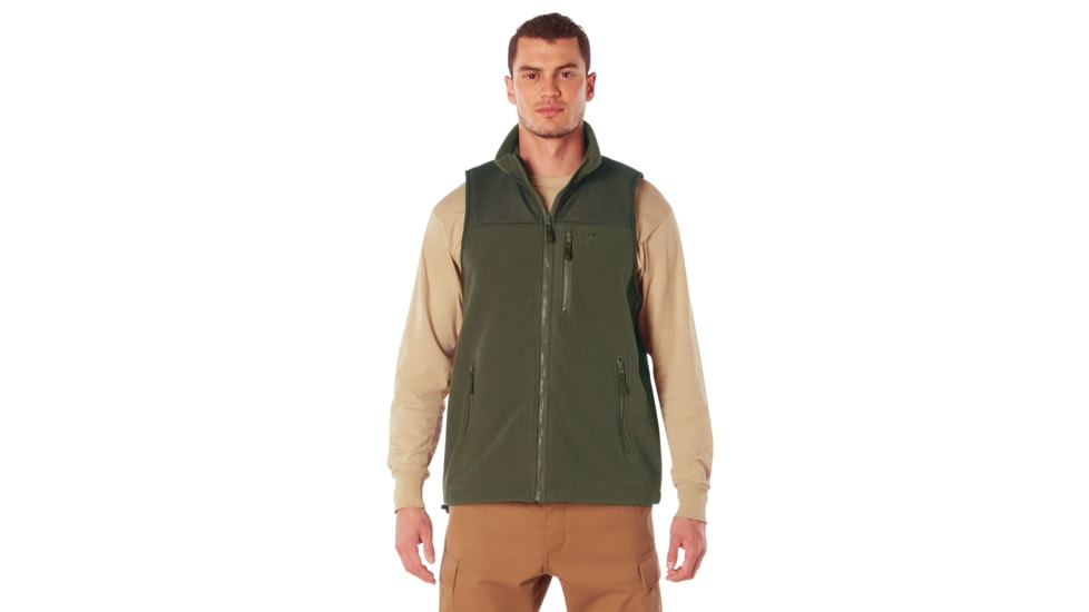 Rothco Spec Ops Tactical Fleece Vest, Olive Drab, S, 96775-OliveDrab-S