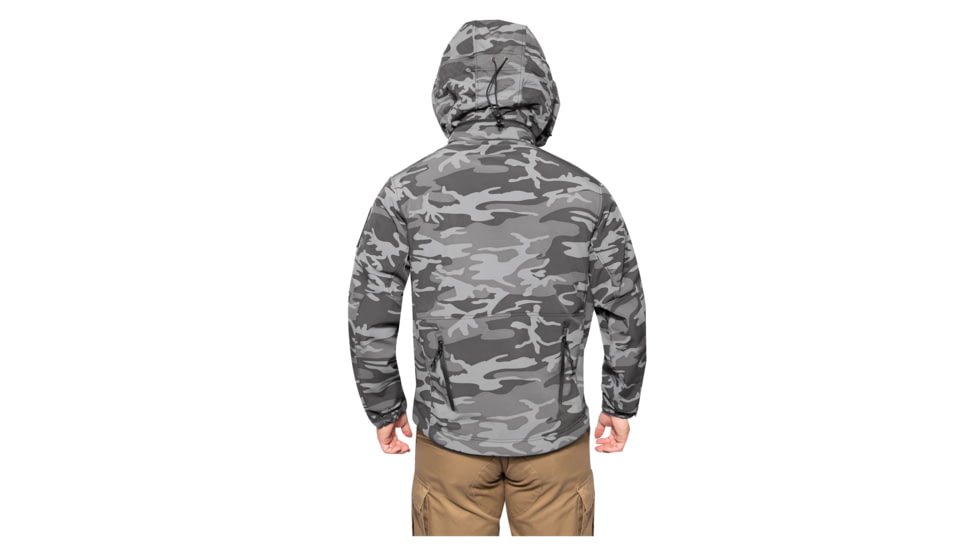 Rothco Special Ops Soft Shell Jacket - Mens, Black Camo, Small, 97675-BlackCamo-S