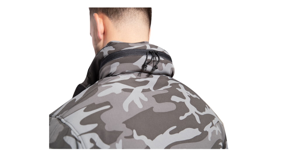 Rothco Special Ops Soft Shell Jacket - Mens, Black Camo, Small, 97675-BlackCamo-S
