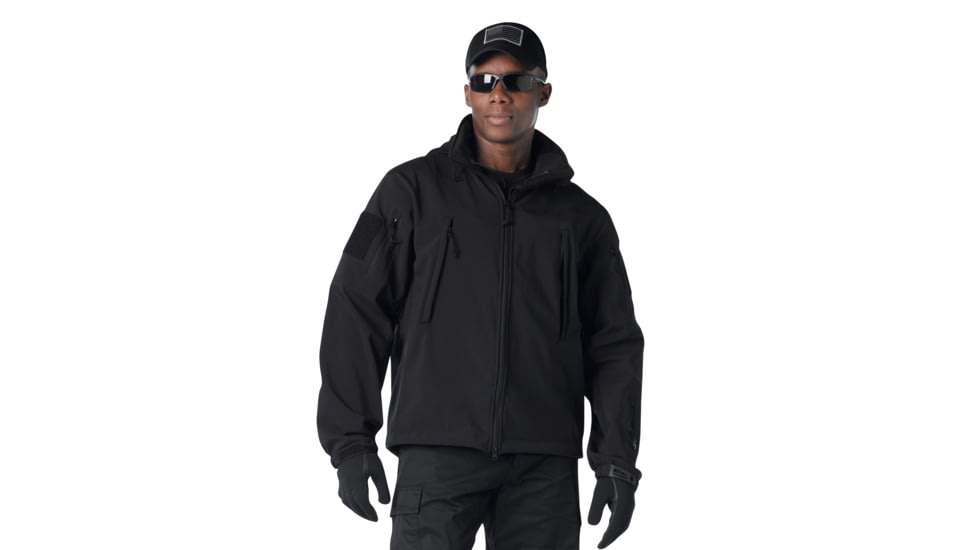 Rothco Special Ops Soft Shell Jacket - Mens, Black, Small, 9767-Black-S