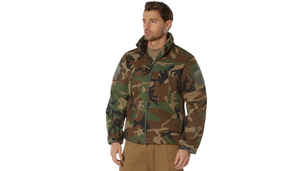Rothco Special Ops Soft Shell Jacket - Mens, Woodland Camo, 4XL, 99908-WoodlandCamo-4XL