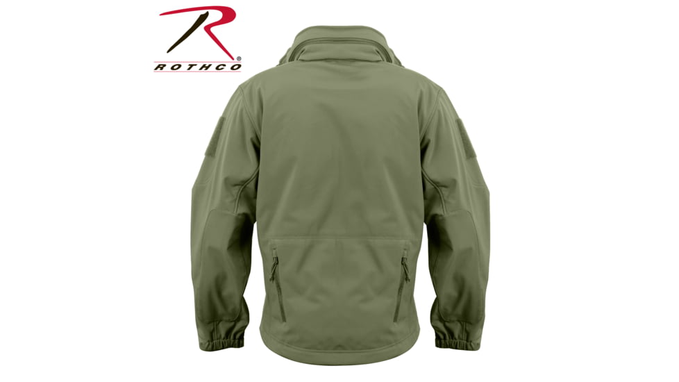 Rothco Special Ops Soft Shell Jacket - Men's, S, Camo, 12055-MidnightWoodlandCamo-S