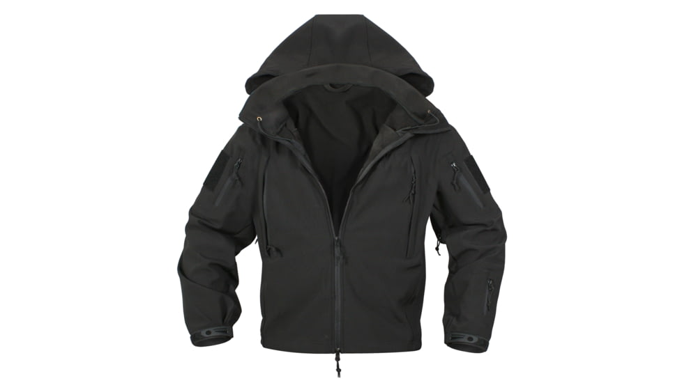 Rothco Special Ops Soft Shell Jacket - Men's, S, Camo, 12055-MidnightWoodlandCamo-S