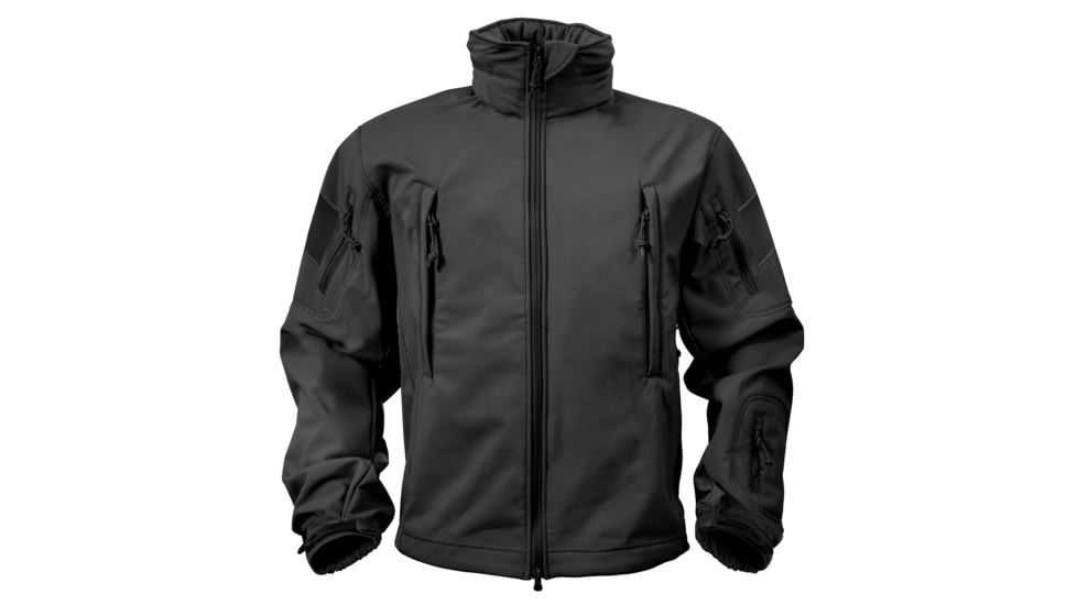 Rothco Special Ops Soft Shell Jacket - Men's, S, Camo, 12055-MidnightWoodlandCamo-S