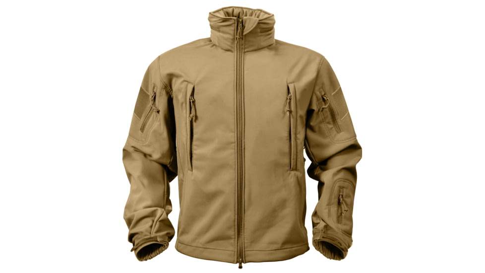 Rothco Special Ops Soft Shell Jacket - Men's, S, Camo, 12055-MidnightWoodlandCamo-S