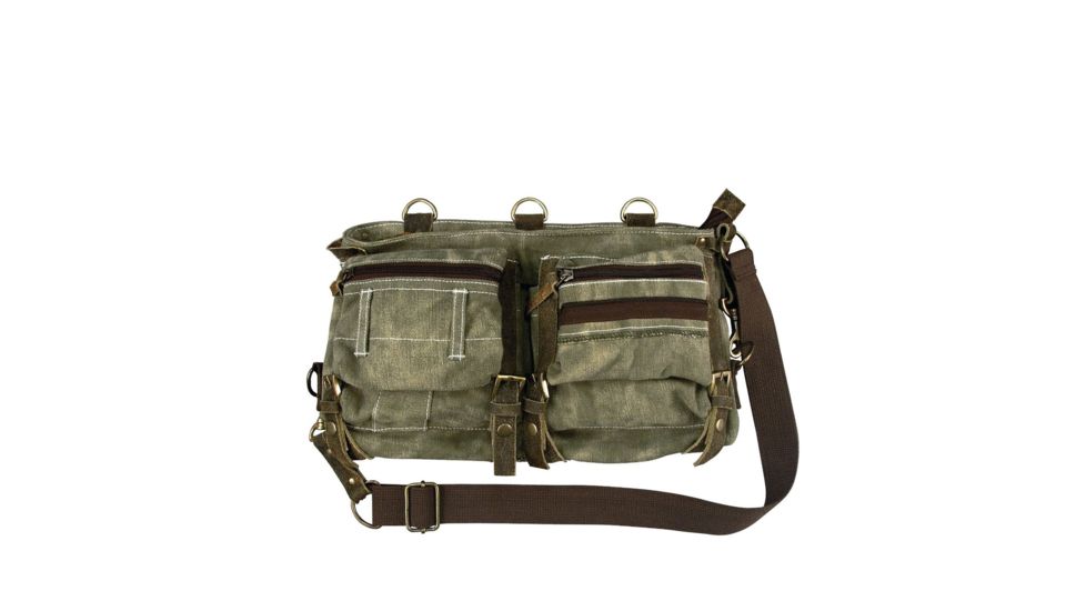 Rothco Stone Washed Canvas Mesh Bag, Stone, 9135-Stone