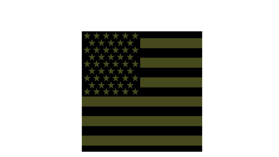 Rothco Subdued US Flag Bandana, Olive Drab/Black, 22, 4073-OliveDrabBlack-22Inches