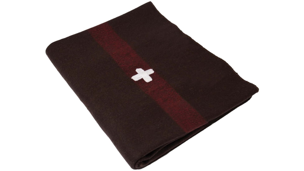 Rothco Swiss Army Wool Blanket With Cross, 10236
