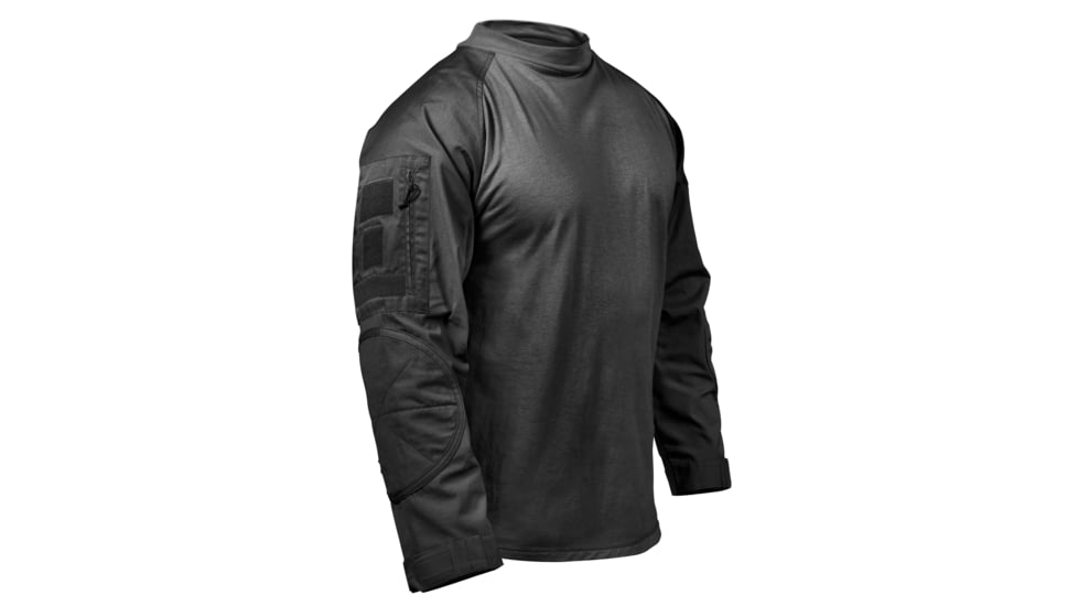 Rothco Tactical Airsoft Combat Shirt, Black, M, 45010-Black-M