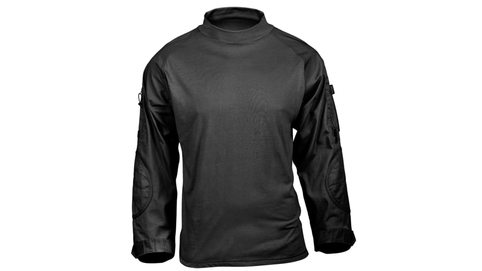 Rothco Tactical Airsoft Combat Shirt, Black, M, 45010-Black-M