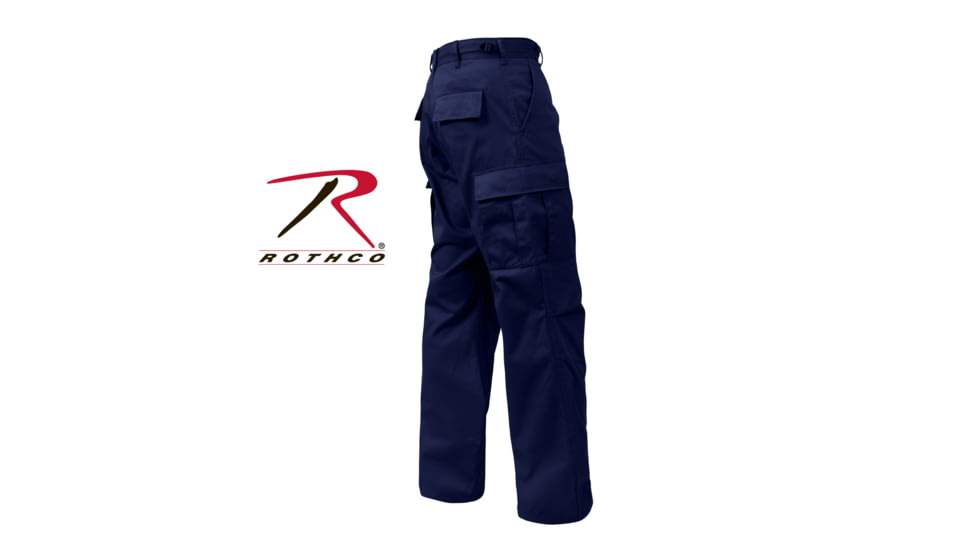Rothco Relaxed Fit Zipper Fly BDU Pants, Midnight Navy Blue, Extra Small, 5775-MidnightNavyBlue-XS