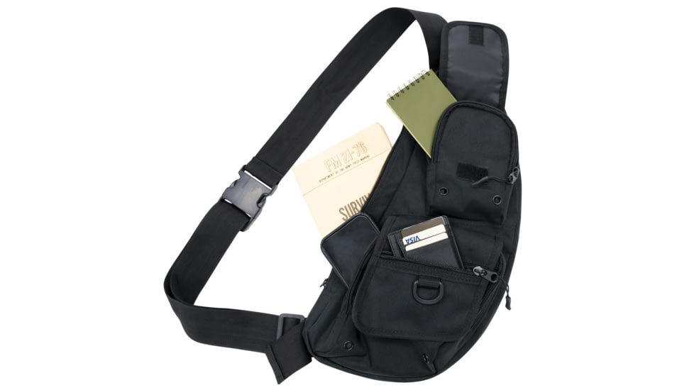 Rothco Tactical Crossbody Bag, Black, 613902039339