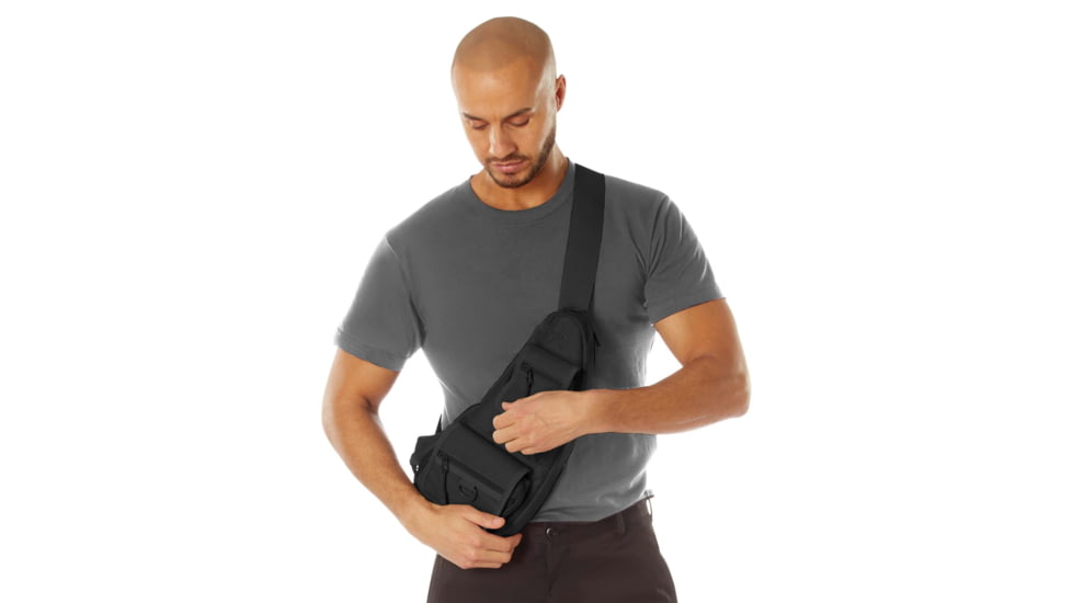 Rothco Tactical Crossbody Bag, Black, 613902039339