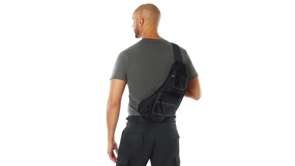 Rothco Tactical Crossbody Bag, Black, 613902039339