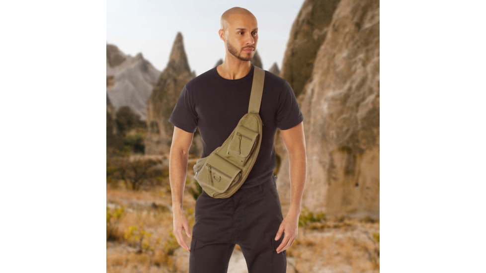 Rothco Tactical Crossbody Bag, Coyote Brown, 613902039346