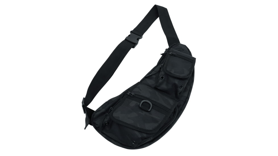 Rothco Tactical Crossbody Bag, Midnight Black Camo, 25982-MidnightBlackCamo