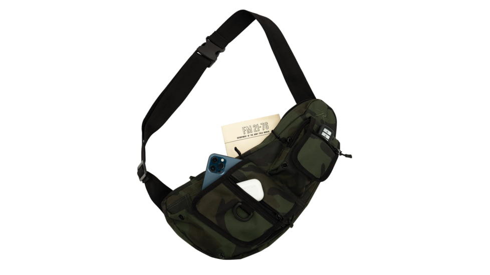 Rothco Tactical Crossbody Bag, Midnight Woodland Camo, 25983-MidnightWoodlandCamo