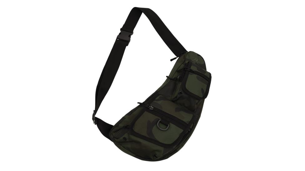 Rothco Tactical Crossbody Bag, Midnight Woodland Camo, 25983-MidnightWoodlandCamo