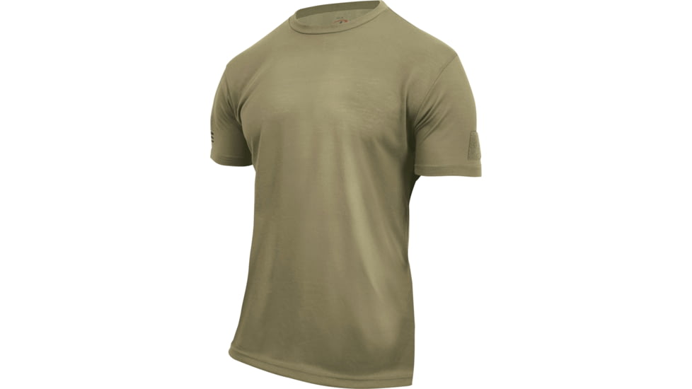 Rothco Tactical T-Shirt, Mens, Athletic Fit, AR 670-1 Coyote Brown, Medium, 1656-566