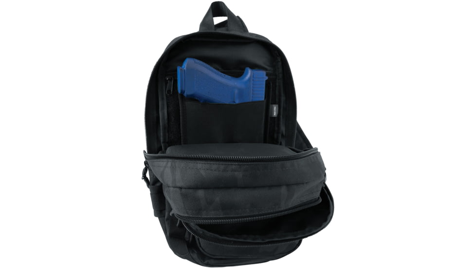 Rothco Tactical Traveler Sling Bag, Midnight Black Camo, 41114-MidnightBlackCamo