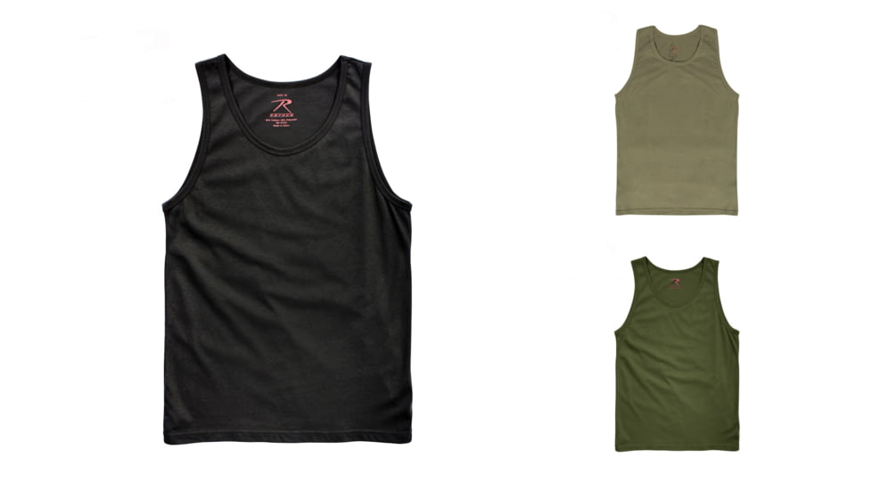 Rothco Tank Top, Black, Coyote Brown, Olive Drab