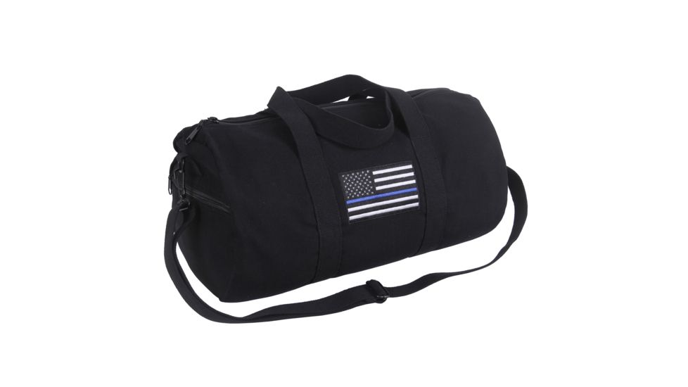 Rothco Thin Blue Line Canvas Shoulder Duffle Bag, 2230