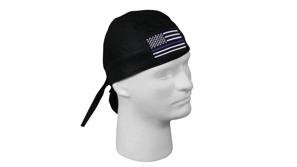 Rothco Thin Blue Line Flag Headwrap, 55187