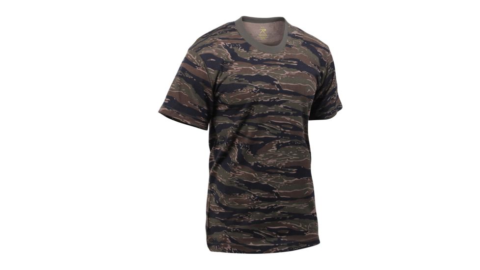 Rothco Tiger Stripe Camo T-Shirts, Tiger Stripe Camo, M, 6787-TigerStripeCamo-M