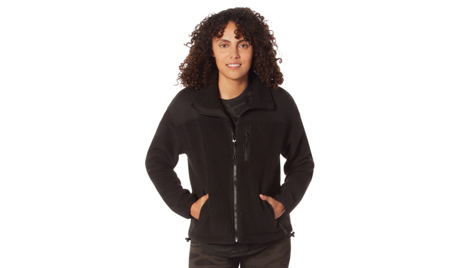 Rothco Trailsman Sherpa Fleece Jacket - Women's, Black, Small, 13150-Black-S