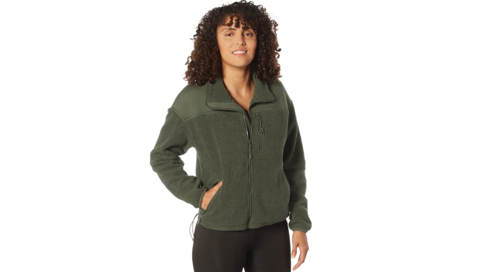 Rothco Trailsman Sherpa Fleece Jacket - Womens, Olive Drab, Small, 13155-OliveDrab-S