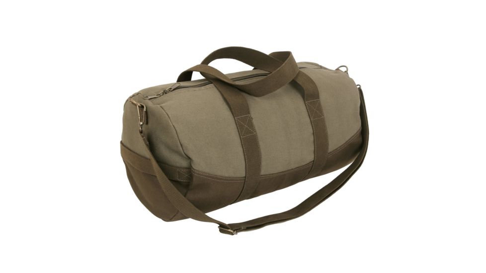 Rothco Two-Tone Canvas Duffle Bag With Brown Bottom, 2220