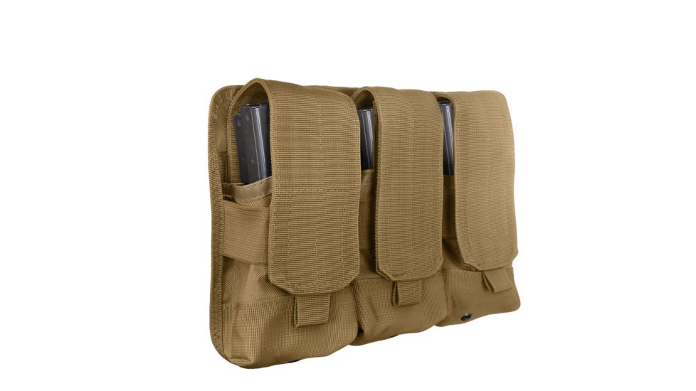 Rothco Universal Triple Mag Rifle Pouch, Coyote Brown, 5093-CoyoteBrown