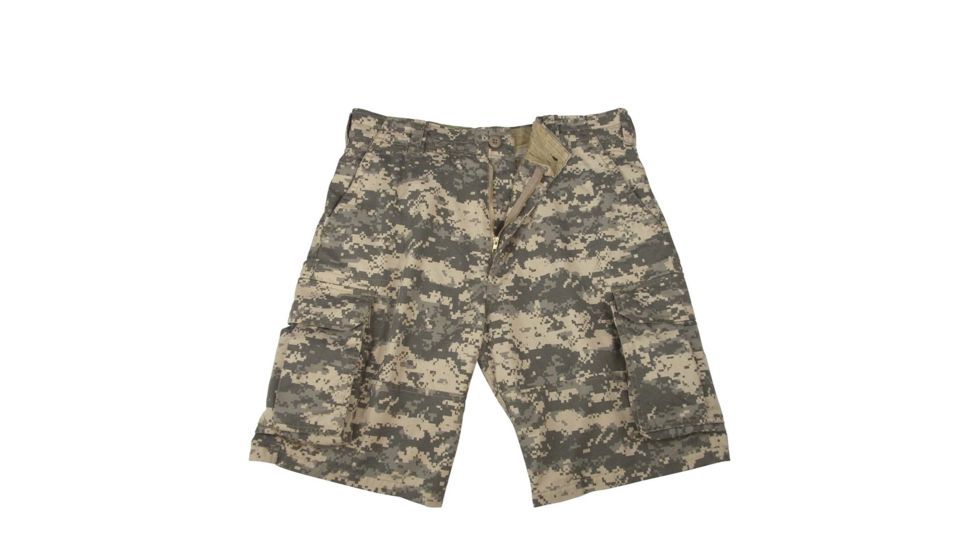 Rothco Vintage Camo Paratrooper Cargo Shorts, ACU Digital Camo, Small, 2531-ACUDigitalCamo-S