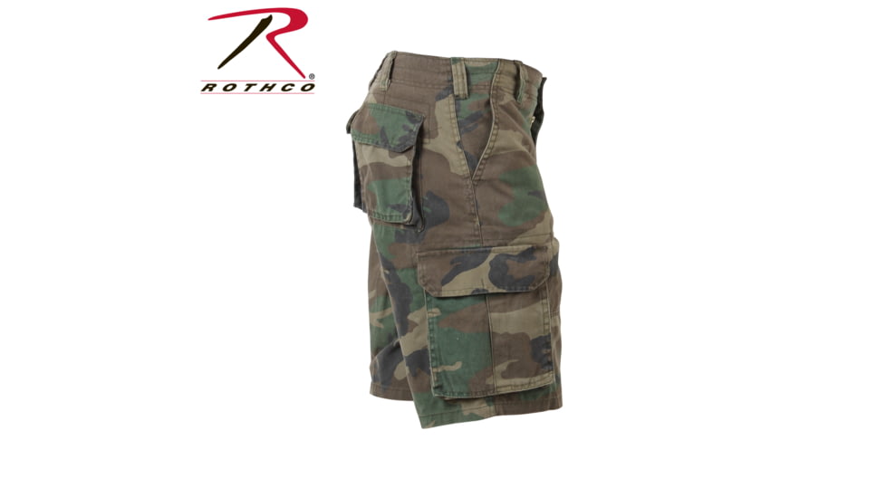 Rothco Vintage Camo Paratrooper Cargo Shorts, ACU Digital Camo, Small, 2531-ACUDigitalCamo-S