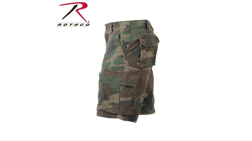 Rothco Vintage Camo Paratrooper Cargo Shorts, ACU Digital Camo, Small, 2531-ACUDigitalCamo-S