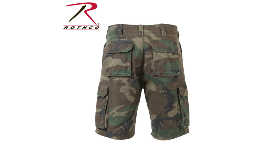 Rothco Vintage Camo Paratrooper Cargo Shorts, ACU Digital Camo, Small, 2531-ACUDigitalCamo-S