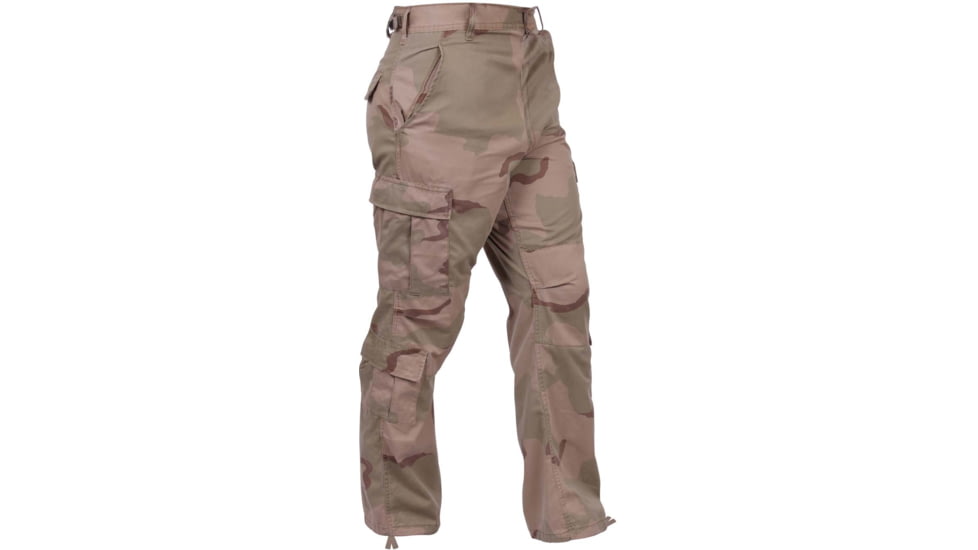 Rothco Vintage Camo Paratrooper Fatigue Pants, Tri-Color Desert Camo, Extra Small, 2186-Tri-ColorDesertCamo-XS