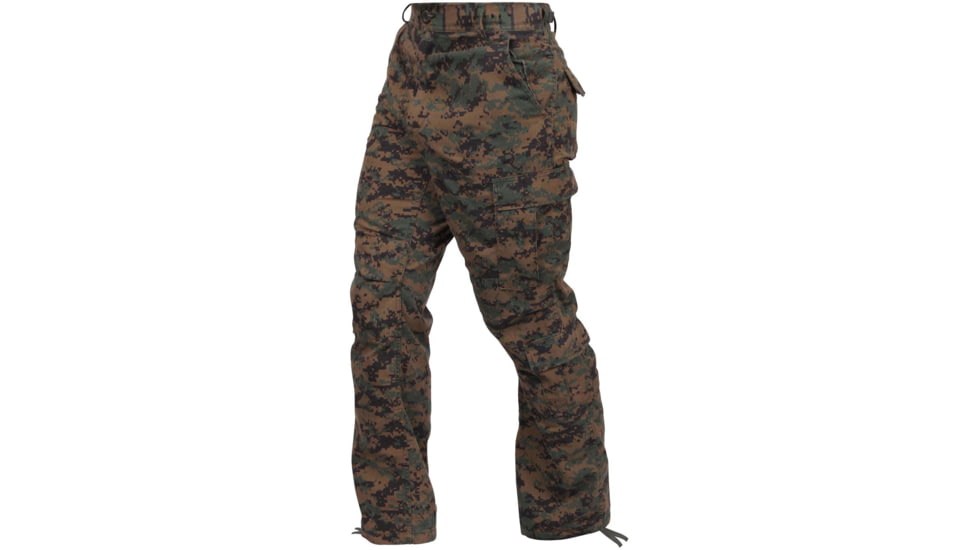 Rothco Vintage Camo Paratrooper Fatigue Pants, Woodland Digital Camo, Extra Large, 2366-WoodlandDigitalCamo-XL