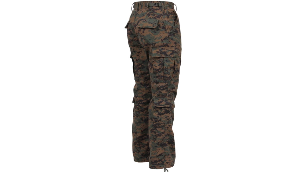 Rothco Vintage Camo Paratrooper Fatigue Pants, Woodland Digital Camo, Extra Large, 2366-WoodlandDigitalCamo-XL